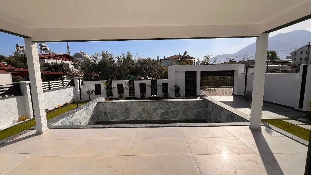 Shaded terrace